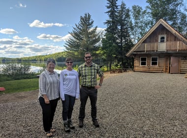 Dr. Betty Young, Dr. Myriah Davis, and Dr. Daniel Kelley from Hocking College Visit Haliburton Forest | Hocking College Celebrates 25 Years of Partnership with Haliburton Forest