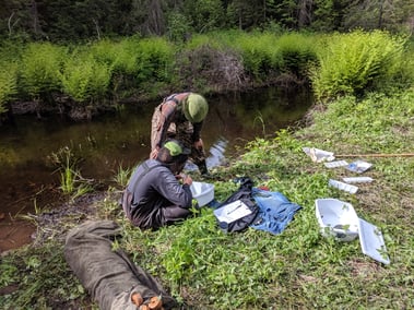 Hocking College students conducting research on behalf of Haliburton Forest | Hocking College Celebrates 25 Years of Partnership with Haliburton Forest