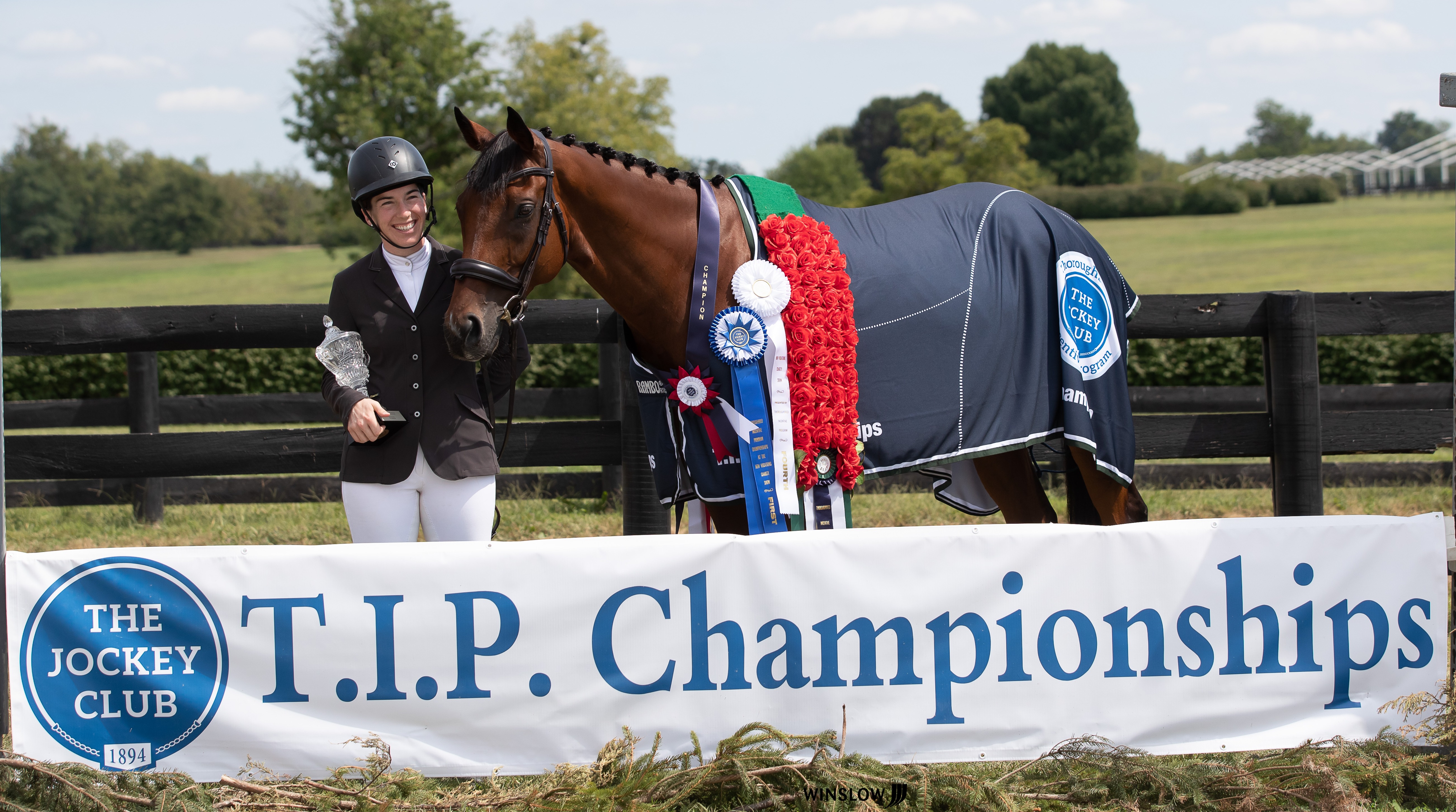 Bethany Siehr winning the Thoroughbred Incentive Program National Championship | Equine Program Manager Wins Championship Title at National Thoroughbred Show
