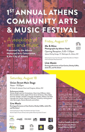 Athens Community Arts & Music Festival Event Poster