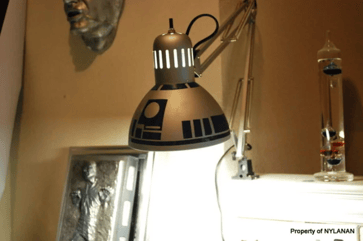 Star Wars Inspired Lamp | 15 Ways to Decorate Your Dorm Without Breaking the Bank