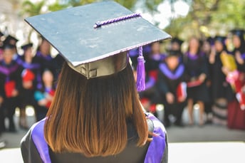 girl in grad cap & gown