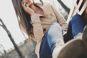 girl talking on phone