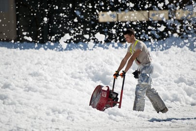 shoveling snow