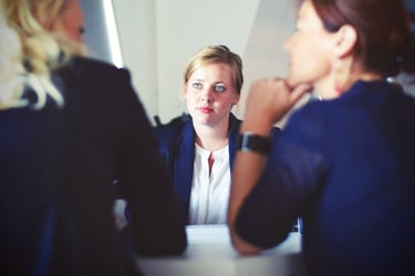 student interviewing