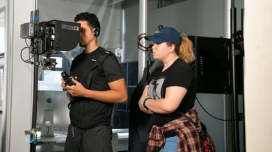 Film student shadowing on set | Film Students Get Hands-On Experience Working on Movie Set in New York