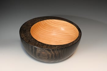 offset stained ash bowl