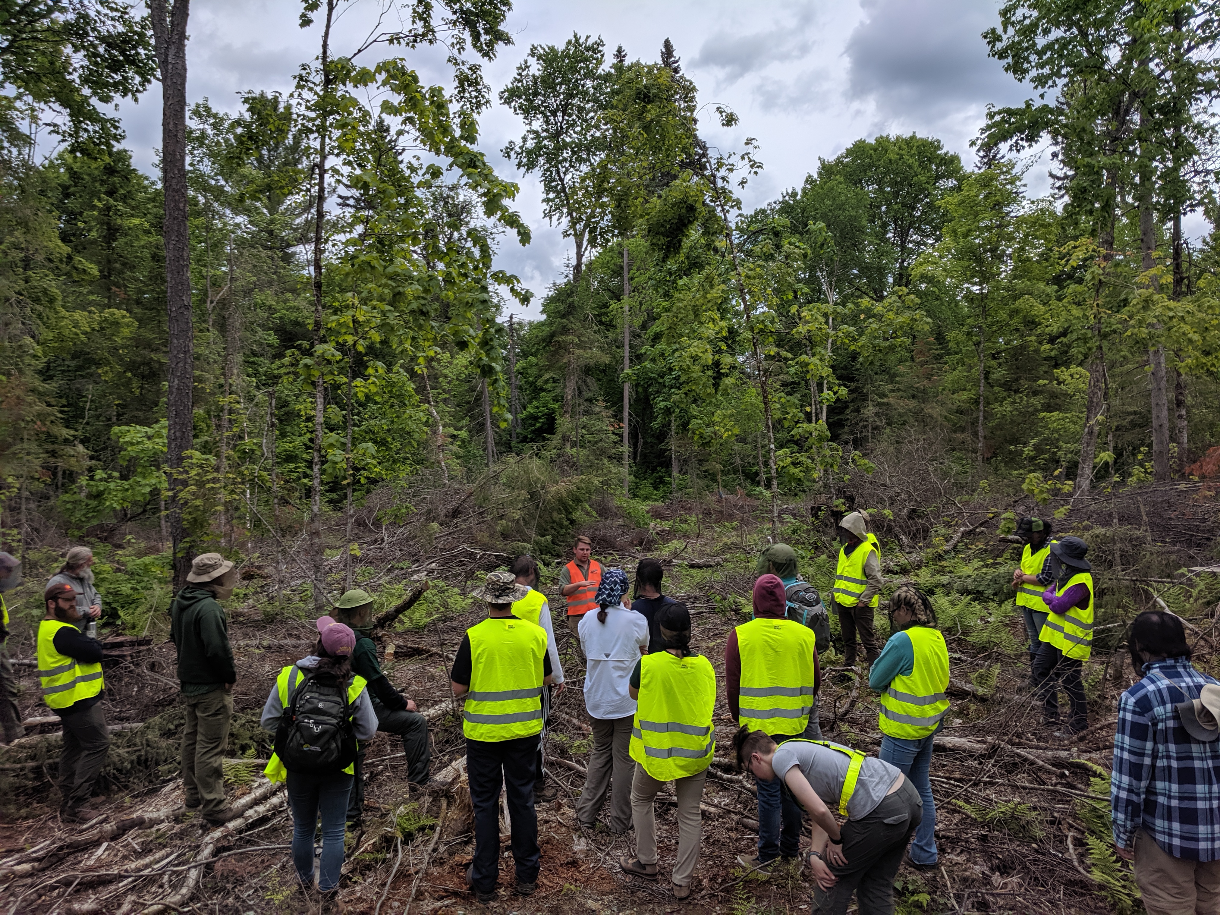 Hocking College students walk through the Haliburton Forest | Hocking College Celebrates 25 Years of Partnership with Haliburton Forest